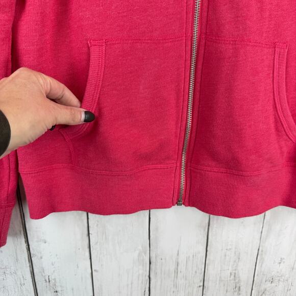 Victoria's Secret Pink Silver Sequin Bling Full Zip Hoodie Sweater Size Medium - Picture 4 of 16